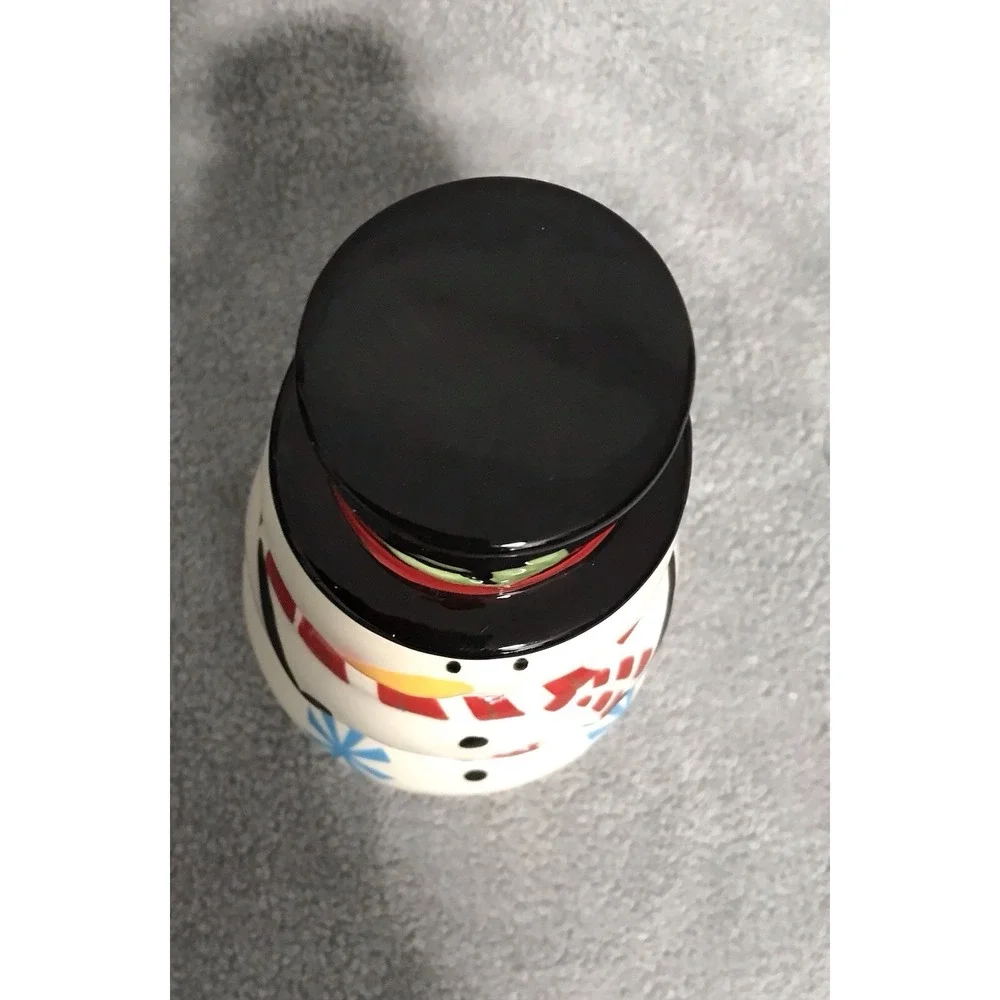 Pier 1 Imports Snowman Stacking 4 Piece Measuring Cup Set Christmas Winter